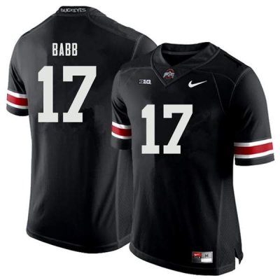 NCAA Ohio State Buckeyes Men's #17 Kamryn Babb Black Nike Football College Jersey NHN0845GL